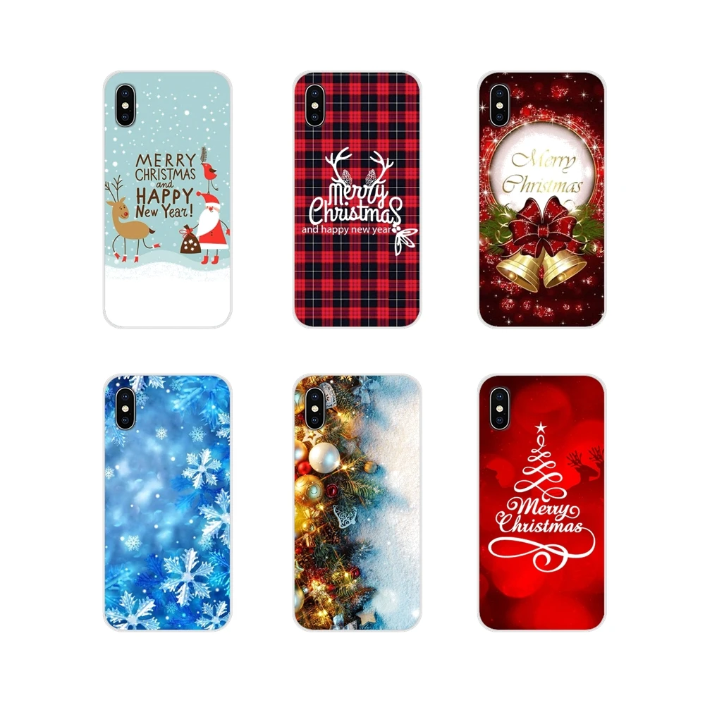 Чехол для Samsung Galaxy S3 S4 S5 Mini S6 S7 Edge S8 S9 S10 Lite Plus Note 4 5 8 9 с новогодним Рождеством и
