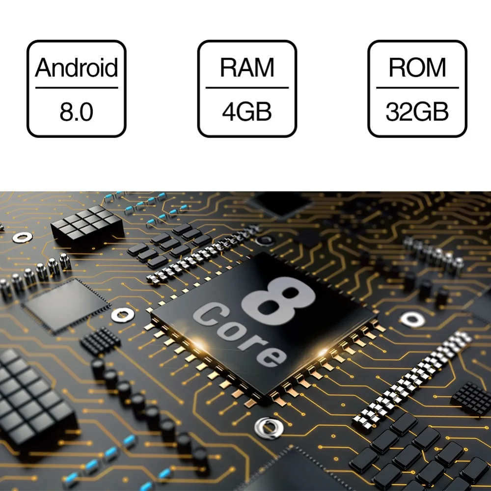 Тыква 2 Din 7 ''Android 8,0 Восьмиядерный 4G+ 32G Универсальный автомобильный Радио Аудио Стерео gps навигация автомобильный мультимедийный плеер без DVD