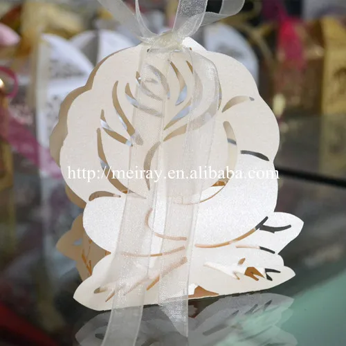 

Wholesale 2017 pop up items laser cut "rose" gift box valentines day gifts, wedding sweet box with arabic words
