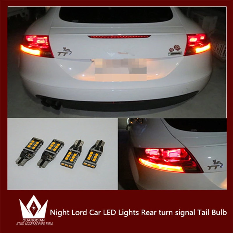 Tcart задний указатель поворота 4 X для audi tt mk2 8j 2006 2014 Canbus без ошибок T15 W16W 921