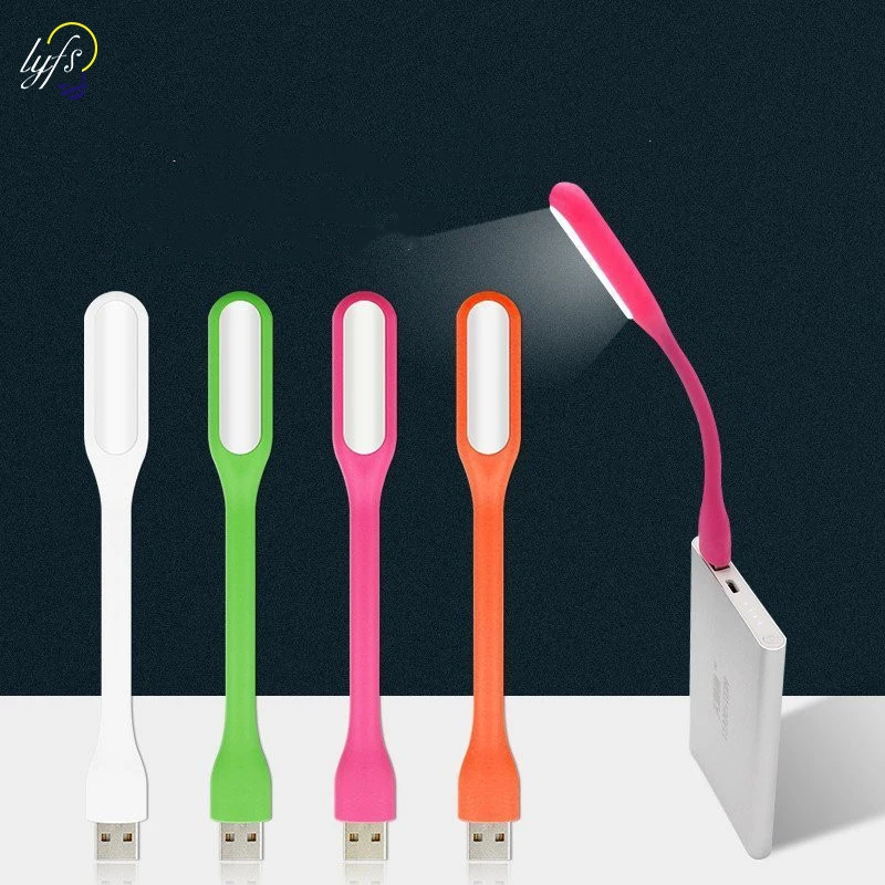 Портативный светодиодный USB лампа мини-шланг лампа для чтения книг защита глаз внешний аккумулятор для компьютера ноутбука
