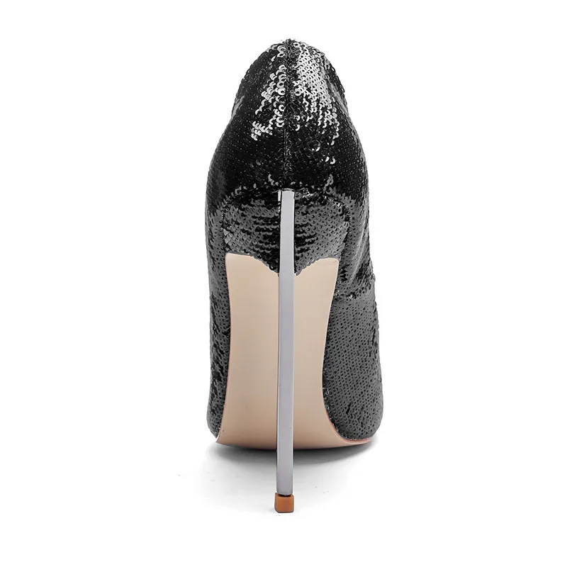 COCOAFOAL/Женская обувь на высоком каблуке серебристого и золотого цвета пикантная