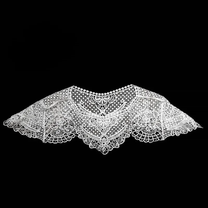 Белый кружевной воротник с вырезом FFLACELL двухсторонний костюм для шитья