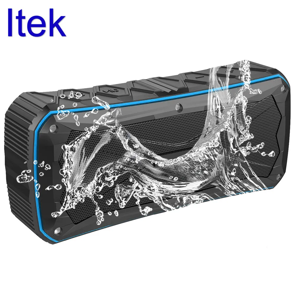 Itek Portable Power Wireless Outdoor Sport Bluetooth 4.1 Speaker Waterproof Bass Speakers Handsfree Support FM Radio TF Card AUX |
