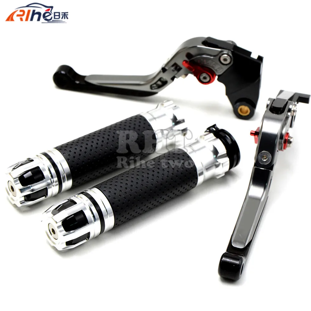 

CNC Handlebar Motorcycle Handle Bar Grips Adjustable Clutch Brake Levers For SUZUKI HAYABUSA GSXR1300 08 09 10 11 12 13 14 15 16