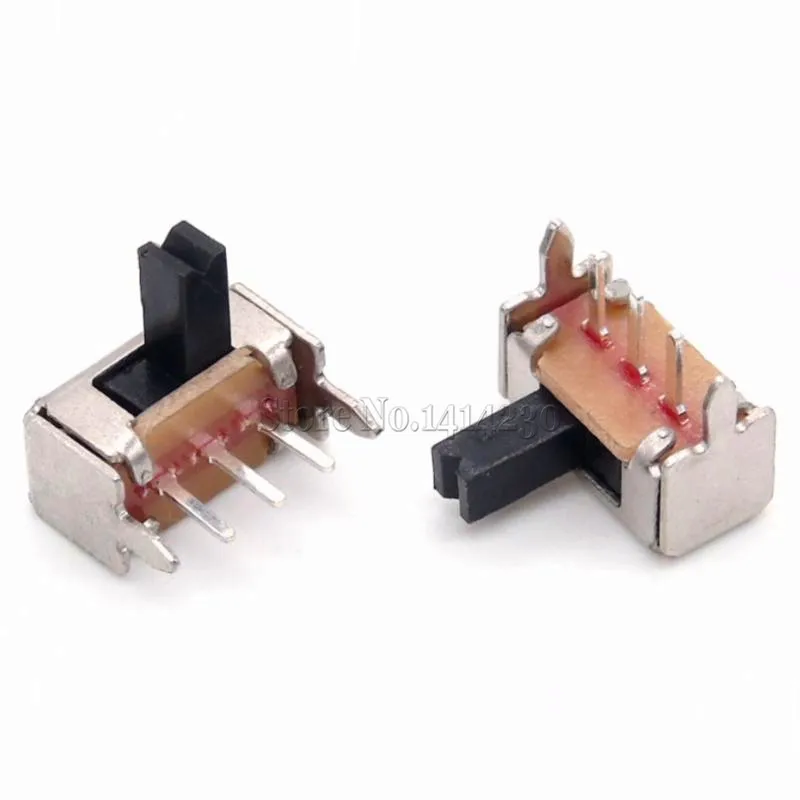 10 шт. 3 Pin PCB 2 Позиции 1P2T SPDT Миниатюрный скользящий переключатель боковой ручки SK12D07VG4
