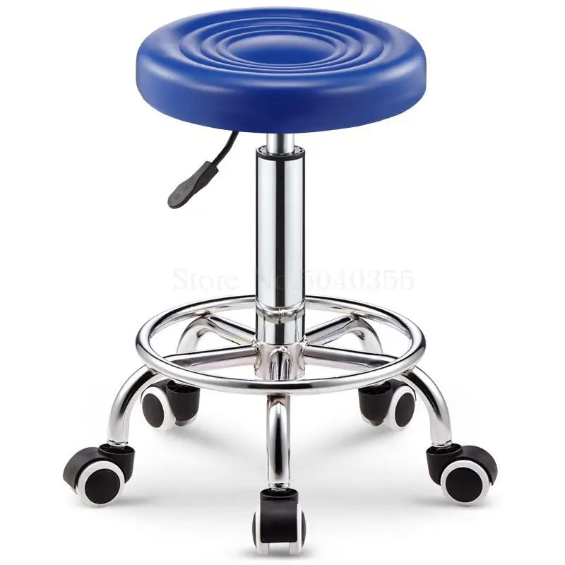 Bar stool bar chair rotating lift back home high stool round stool fashion creative beauty stool swivel chair - Цвет: unit cm  19