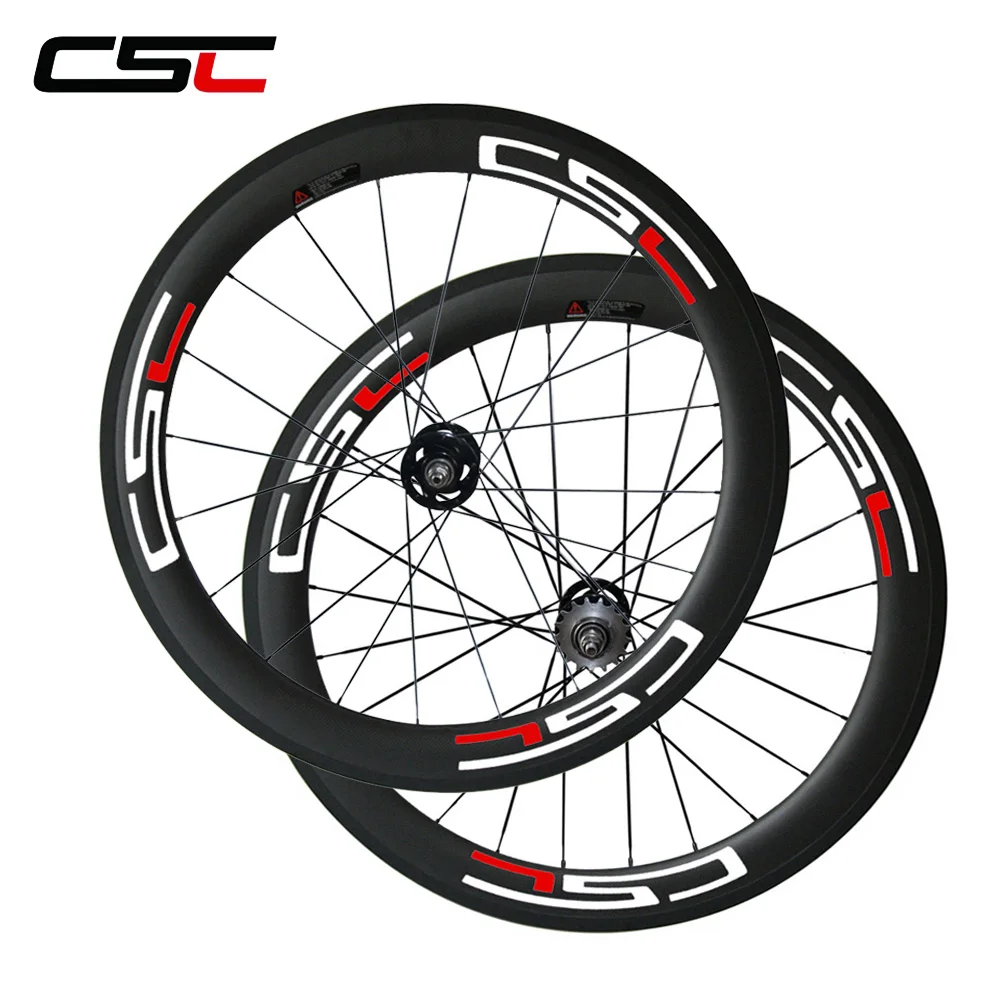 CSC 700C полностью углеродистая велосипедная колёса 23 мм ширина 60 глубокие