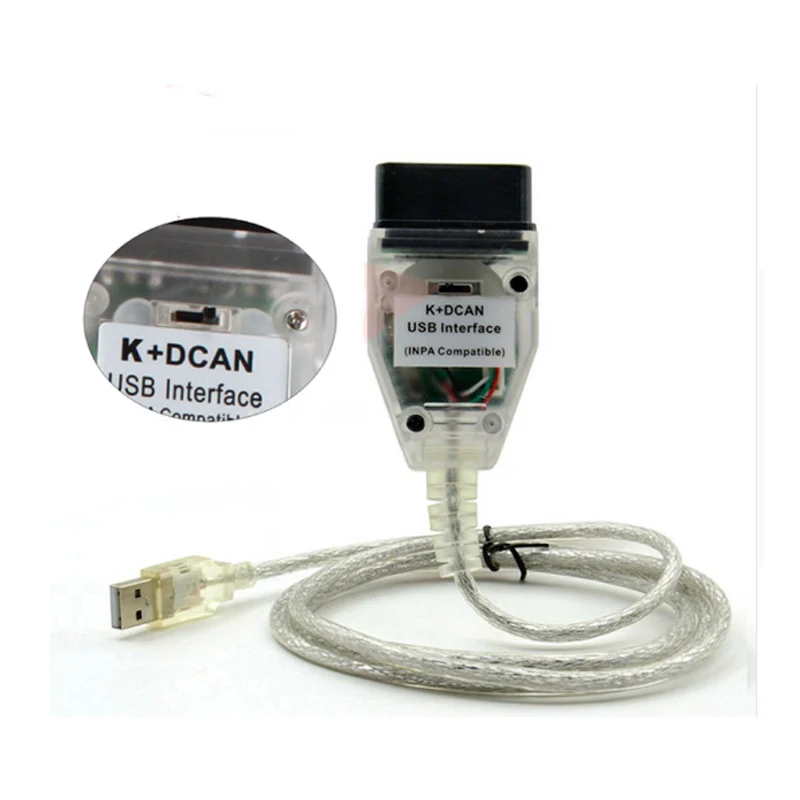 Новейший интерфейсный кабель USB INPA K + D CAN с переключателем для BMW DCAN|inpa ediabas|can