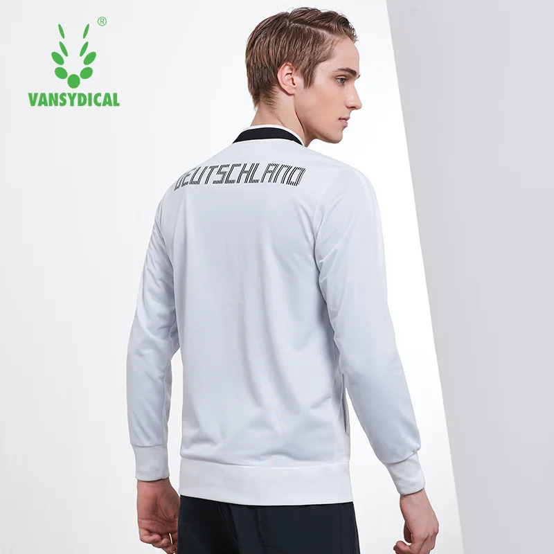 Спортивные беговые куртки Vansydical осенняя мужская Спортивная одежда на молнии с
