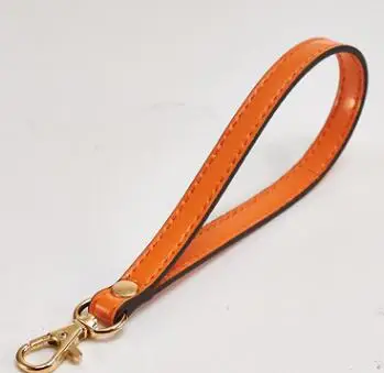 IMIDO Genuine Leather Strap for Clutch Replacement Strap Bag Hand Belt Accessory hardware Handbags Men Women sangle sac STP151 - Цвет: Orange