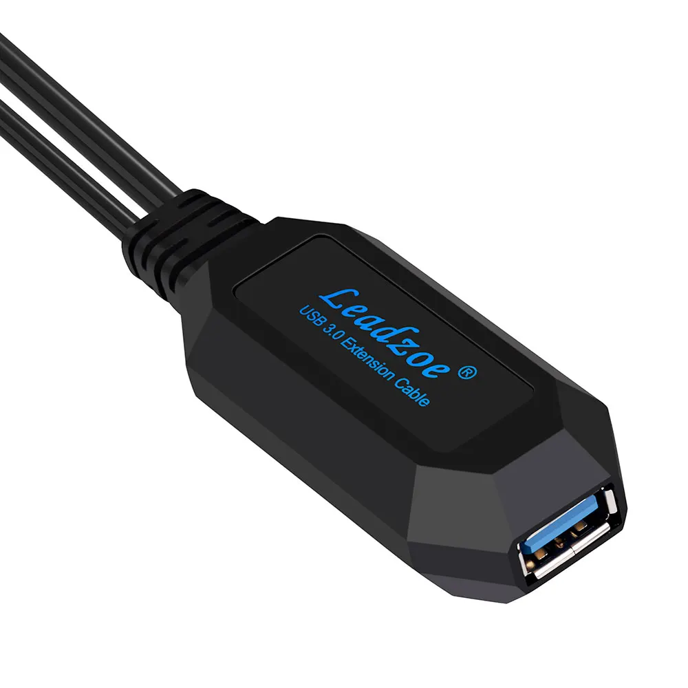 USB 3 0 активный Удлинительный кабель с адаптером питания переменного тока Leadzoe