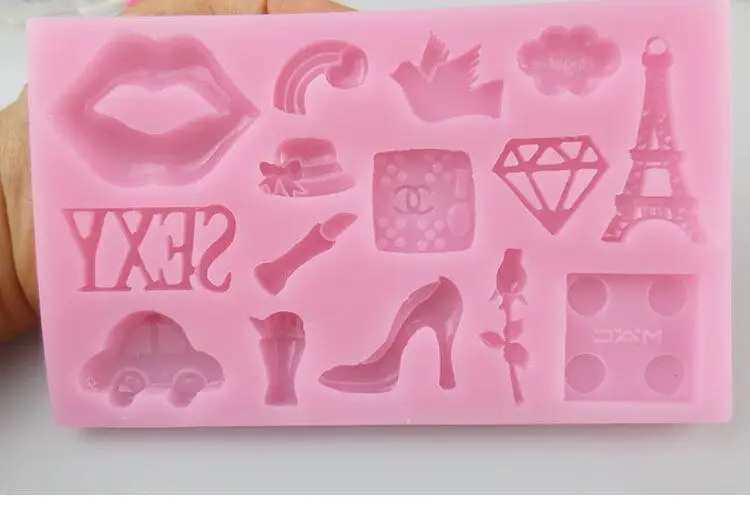 Алмазная Эйфелева башня и автомобили сделай сам|liquid silicone|food grade liquid siliconecake car |