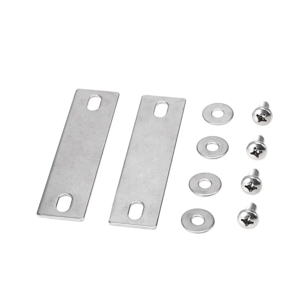 Flat plates 2 Шт Каяк Троллинг мотор Кронштейн Пластины байдарка каноэ лодка винты аппаратная система стабилизатора Монтажная планка монтажные пластины - Цвет: Flat plates