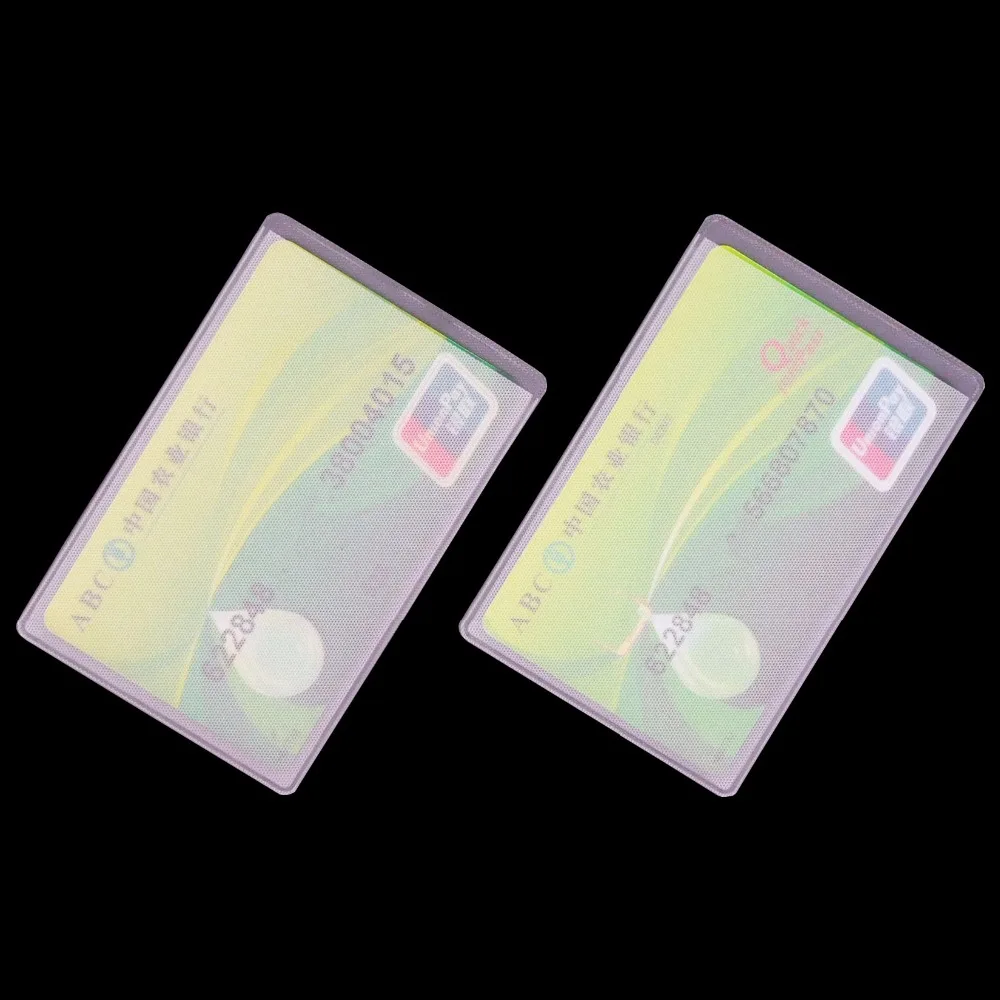 Прозрачный матовый чехол для ID карты из ПВХ 5 шт. карт мужчин и женщин защитный 3
