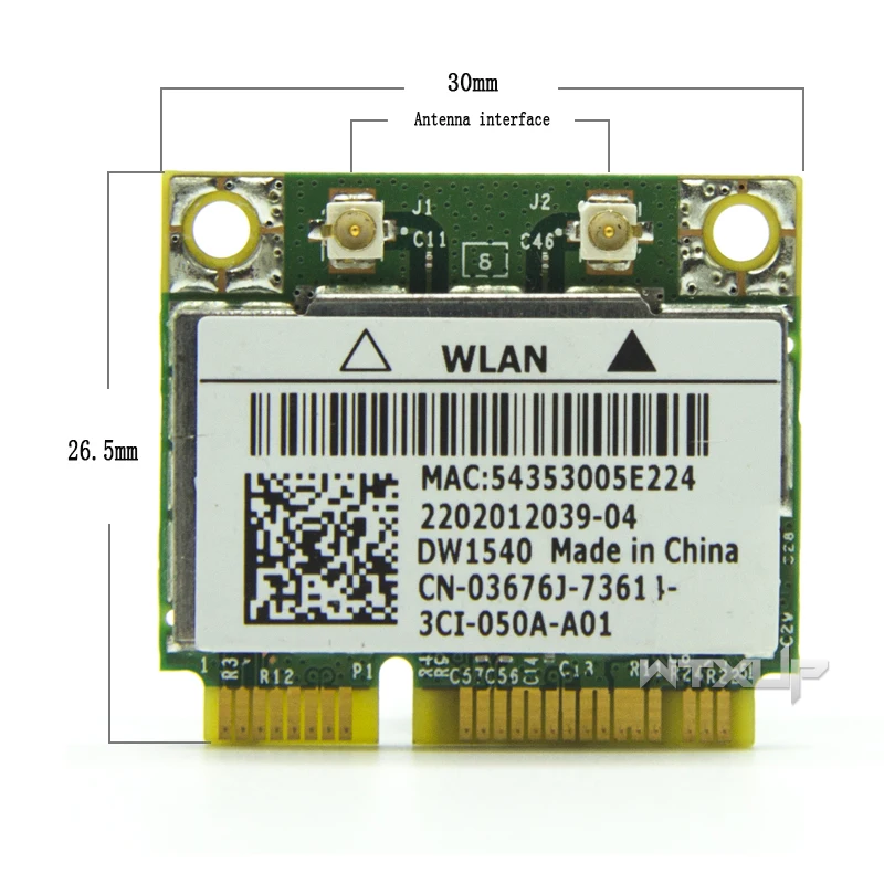 Broadcom BCM943228HM4L DW1540 Половина мини PCI Express беспроводной адаптер двухдиапазонный 802.11a/b/g/n Wlan wifi карта