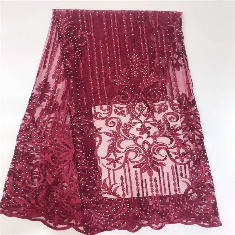 Лук африканская кружевная ткань высокого качества 3d французская с бусины