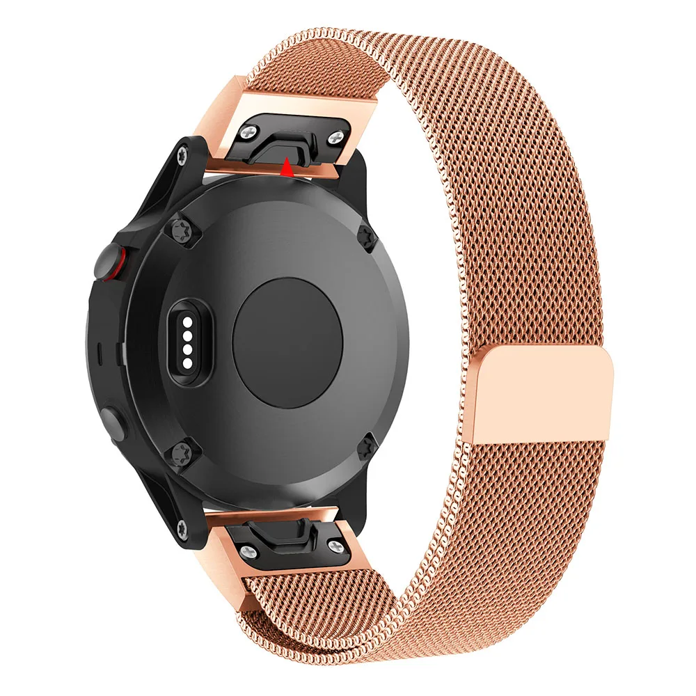 26 22 20 мм ремешок для часов Ремешок для Garmin Fenix5 6/5X 5S 3 3HR часы Quick Release easy fit нержавеющая сталь Миланская петля ремешок