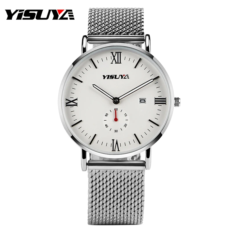 Часы наручные мужские/женские кварцевые аналоговые с римскими цифрами и