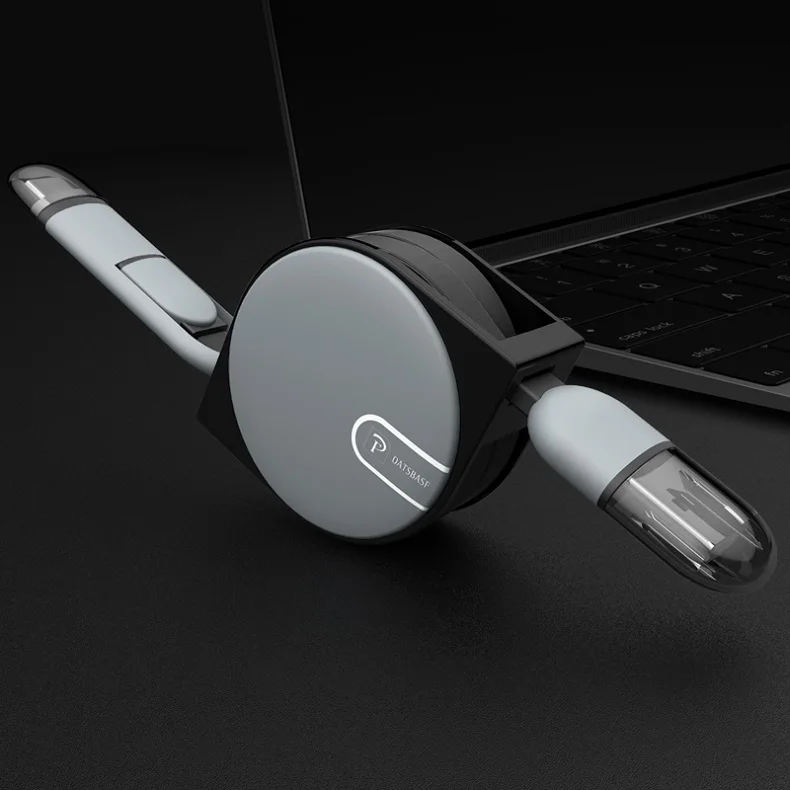Black Micro USB кабель для samsung 2 в 1 1 м usb type C кабель для быстрой зарядки данных USB C кабель для Xiaomi 4C Nexus 5X6 P Android телефон - Цвет: Black