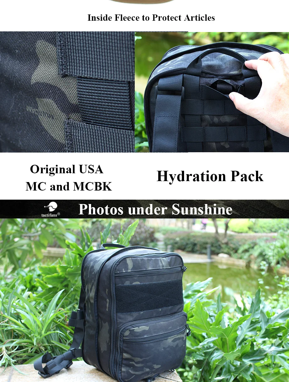 Flatpack D3 Тактический Рюкзак гидратация Перевозчик Molle Чехол страйкбол военная экипировка многоцелевой штурмовой рюкзак для нагрудной установки