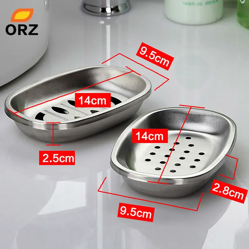 ORZ 2 шт./компл. из нержавеющей стали мыльница держатель для мыльницы ванной