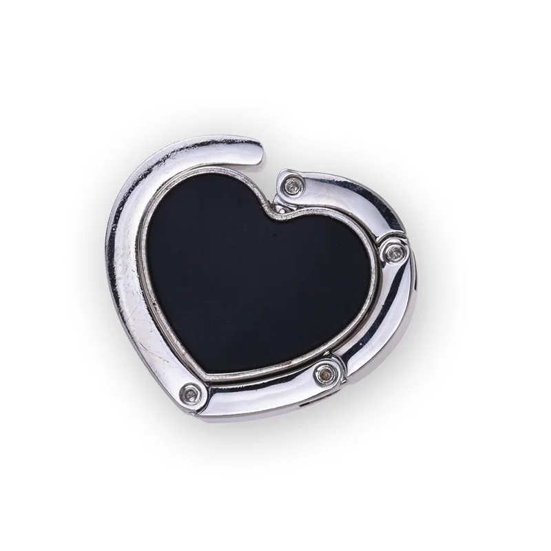 1 шт. крючок для сумки 33x24 мм кошелька в форме сердца серебристый стола комплект