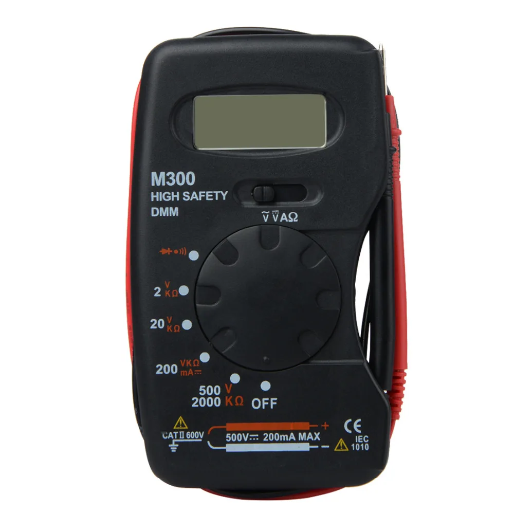 Цифровой мультиметр с ЖК дисплеем цифровой тестер функция зуммера карманный