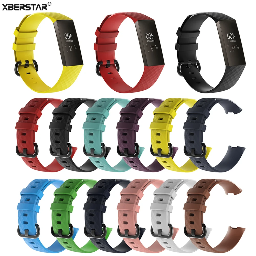Силиконовый ремешок для часов для Fitbit Charge 3 фитнес-трекер Smartwatch замена спортивный ремешок на запястье