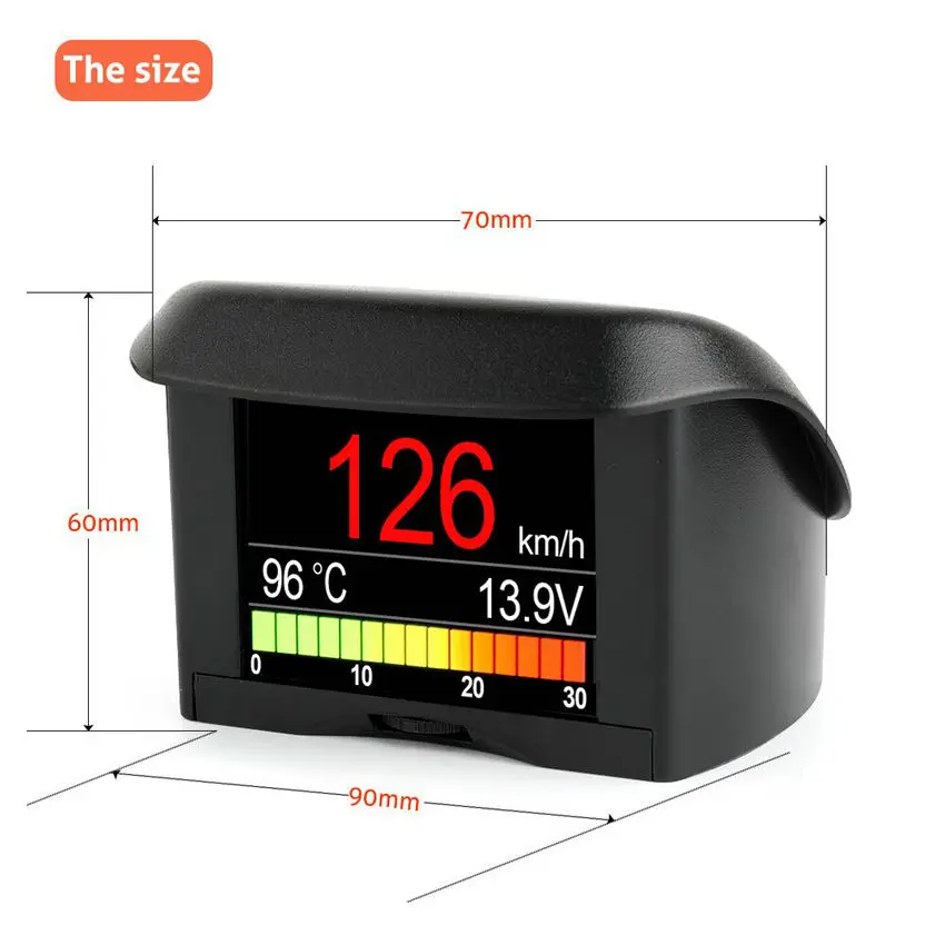 Автомобильный бортовой компьютер ANCEL A202 цифровой OBD2 спидометр индикатор расхода
