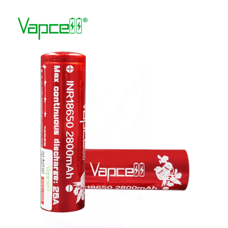Бесплатная доставка 2 шт. элемент для электронной сигареты Vapcell INR 18650 аккумулятор