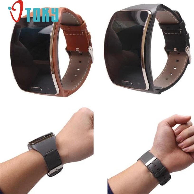 GEMIXI Ремешки для наручных часов из натуральной кожи ремешок Samsung Gear S SM R750