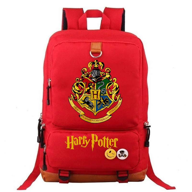 19 Slytherin Gryffindor для мальчиков и девочек, школьная сумка для женщин, рюкзак для подростков, школьные сумки, Холщовый мужской студенческий рюкзак - Цвет: 19