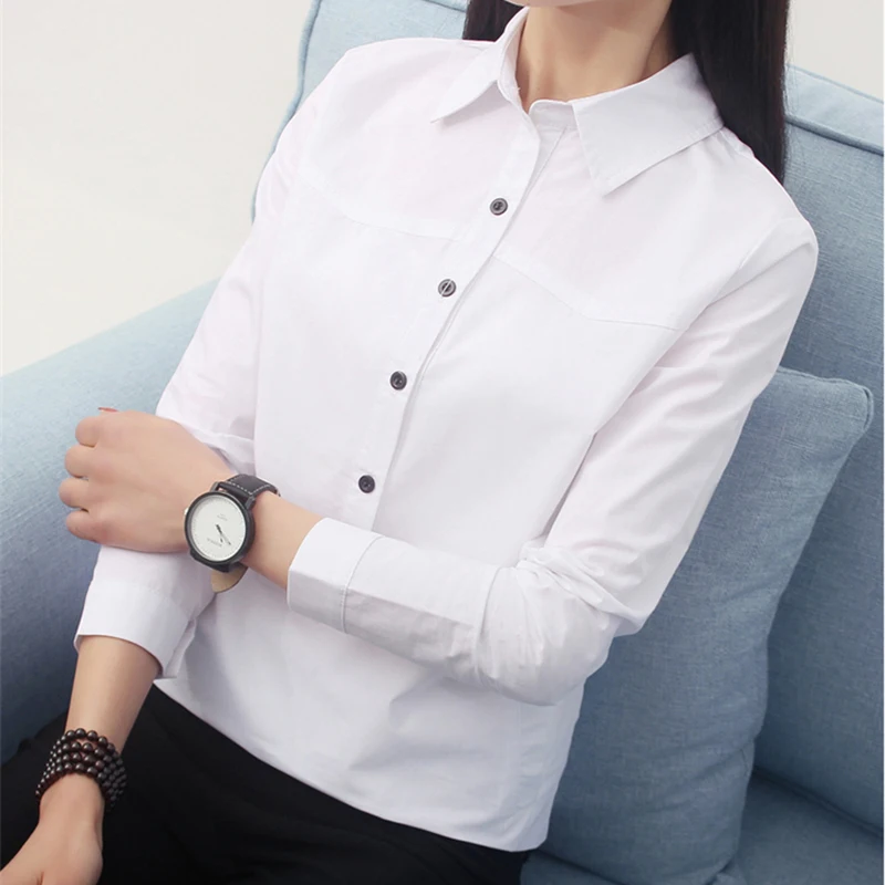 Blusas Mujer de Moda 2017 корейский стиль Для женщин Блузки для малышек мода осень с длинным