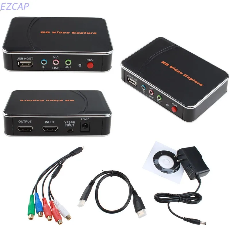 Карта видеозахвата 1080p 30 кадров в секунду hd преобразователь 1080P HDMI YPbPr U драйвер