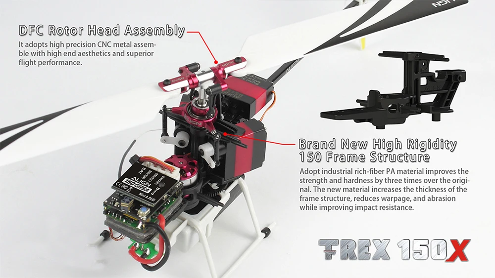 ALIGN T-REX 150X TA 2,4G 6CH супер комбо 3D Мини вертолет с передатчиком A10 RTF
