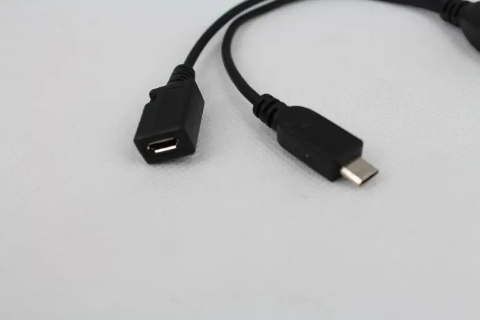 Новейший 1 в OTG Micro USB Host Power Y Splitter адаптер для микро 5 контактного мужского и