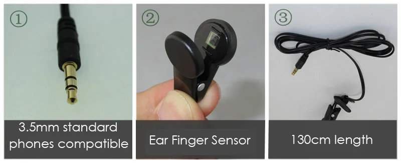 Кардио ушной зажим для сердечно сосудистого оборудования мониторинг сердечного