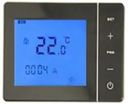 433 МГц беспроводной газовый котел термостат RF контроль 5A настенный котел нагревательный термостат 100-240VAC - Цвет: Black color