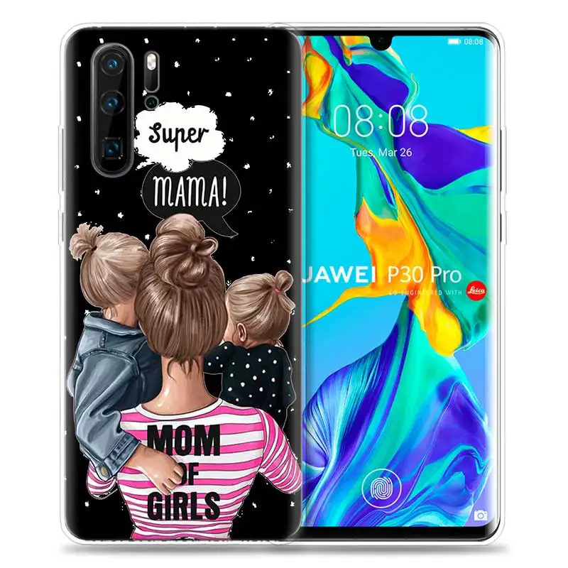 Чехол для huawei P30 P20 P10 P9 mate 10 20 Lite Pro, сумка для мобильного телефона P Smart Z Plus, мама и ребенок, папа P8 P30Pro P20lite
