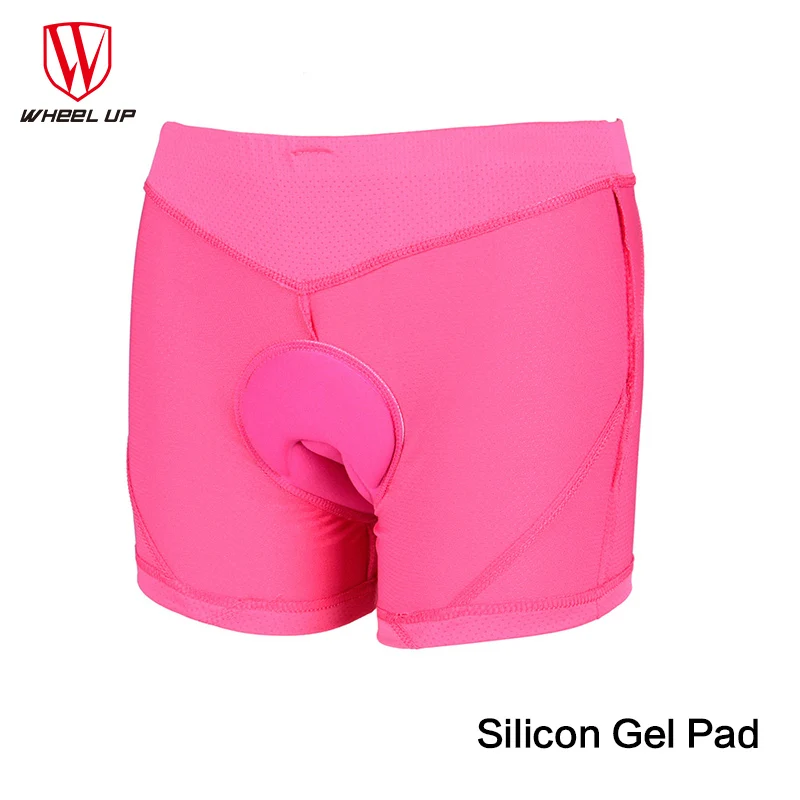 Silicon Gel women Unisex Men Women Silicon Gel Cycling Short Comfortable Breathable 3D Padded MTB Mountain Bike Bicycle Under Wear - Цвет: Silicon Gel women
