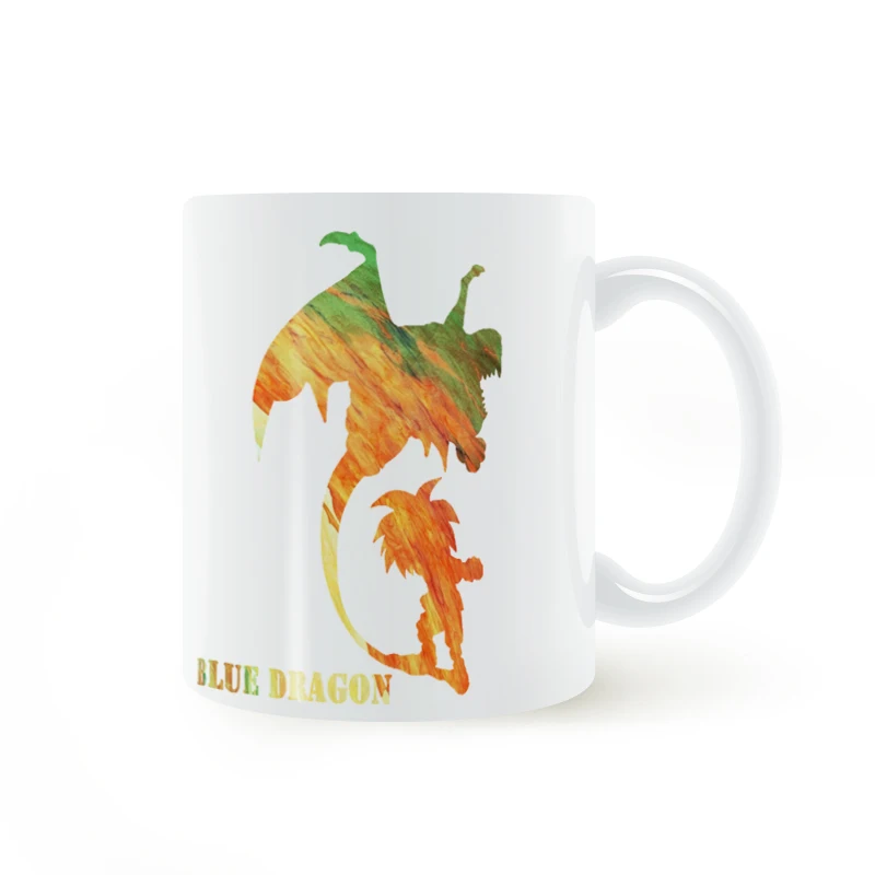 Синий дракон аниме кружка Кофе молоко Керамика творческие DIY подарки Домашний