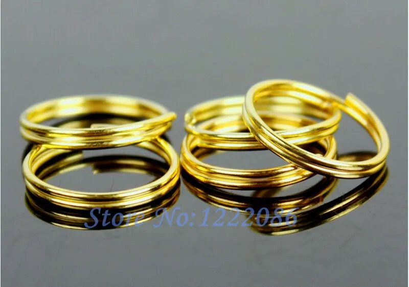 12 мм золотые кольца из нержавеющей стали Восьмиугольные бусины соединители для
