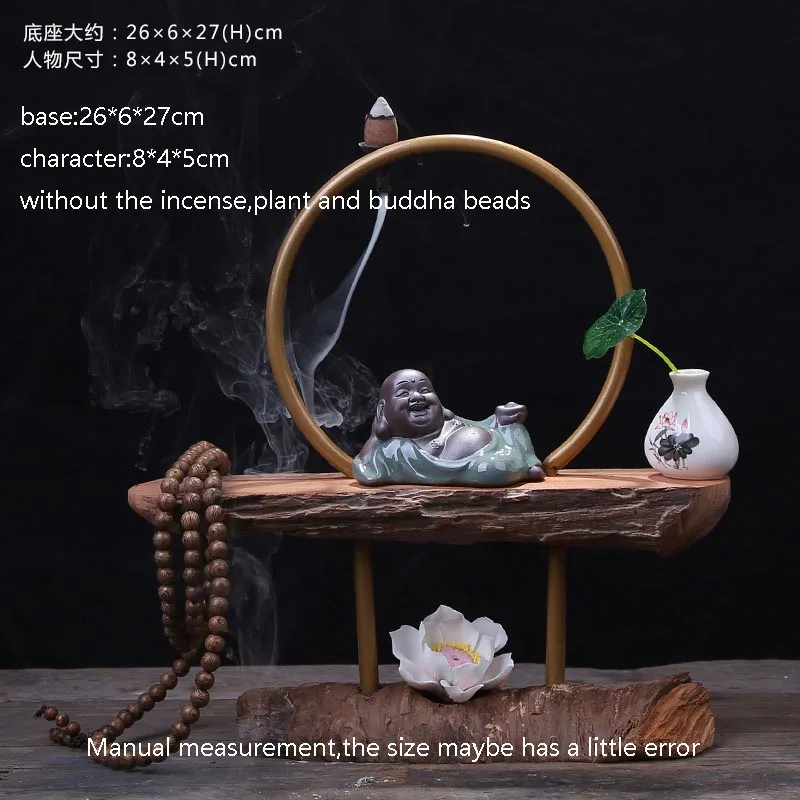 Креативная розовая керамическая Милая курильница Будды домашнее украшение Xuanguan