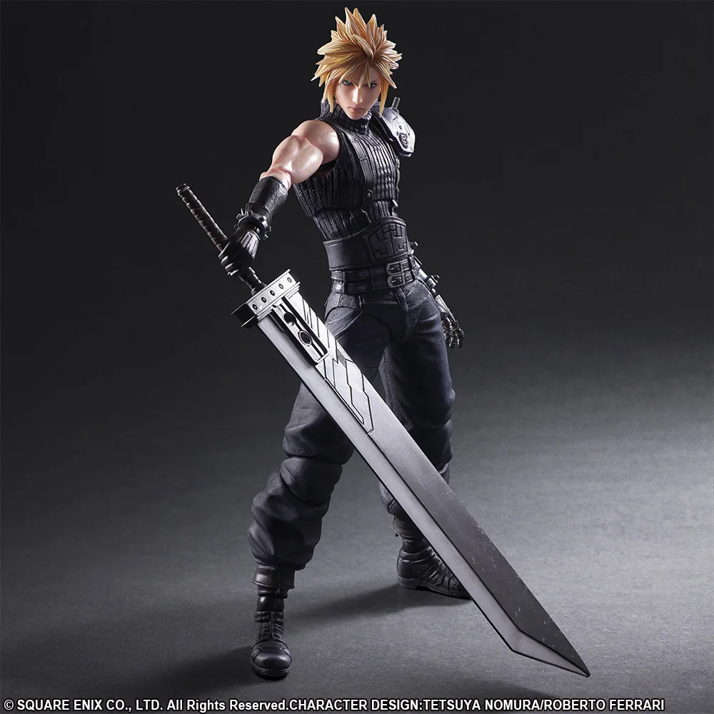 PLAY ARTS 27 см Final Fantasy VII Cloud Strife Edition 2 фигурка модель игрушки | Игрушки и хобби