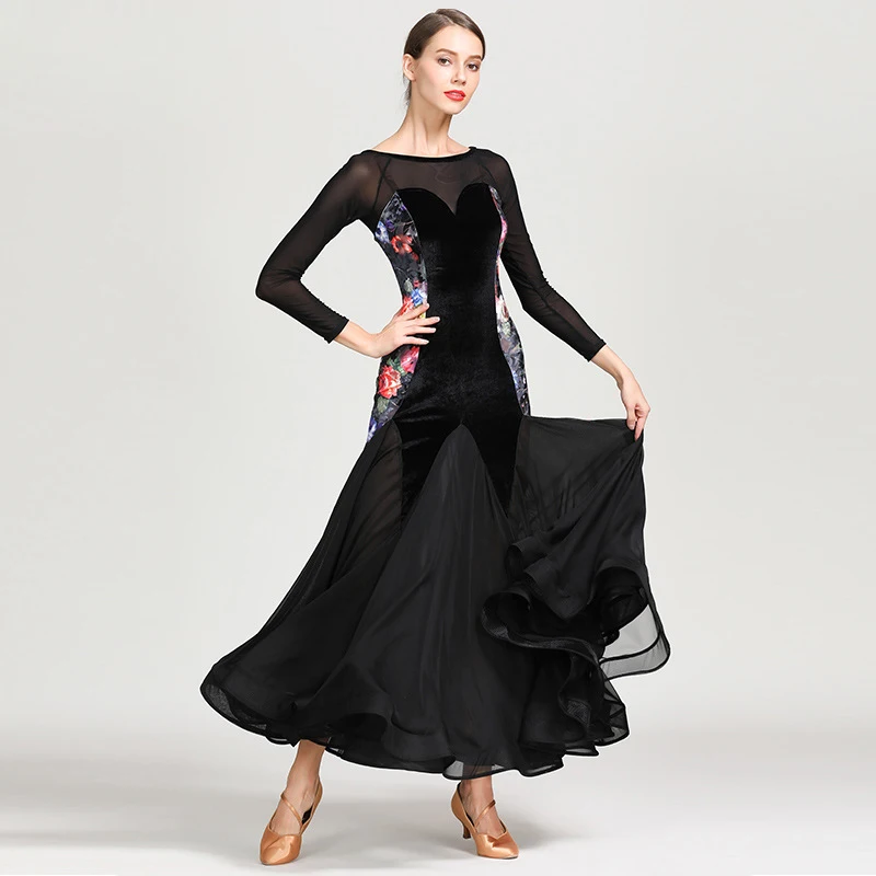 MEI YU 1863 Modern Dance Costume Women Ladies Adults Dancewear Waltzing Tango Dancing Dress Ballroom Evening Party | Тематическая