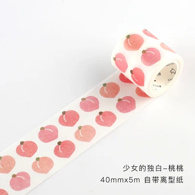 Kawaii милый цветок персик Васи клейкая лента DIY Скрапбукинг наклейка этикетка маскирующая лента корейские канцелярские принадлежности Школьные принадлежности - Цвет: I