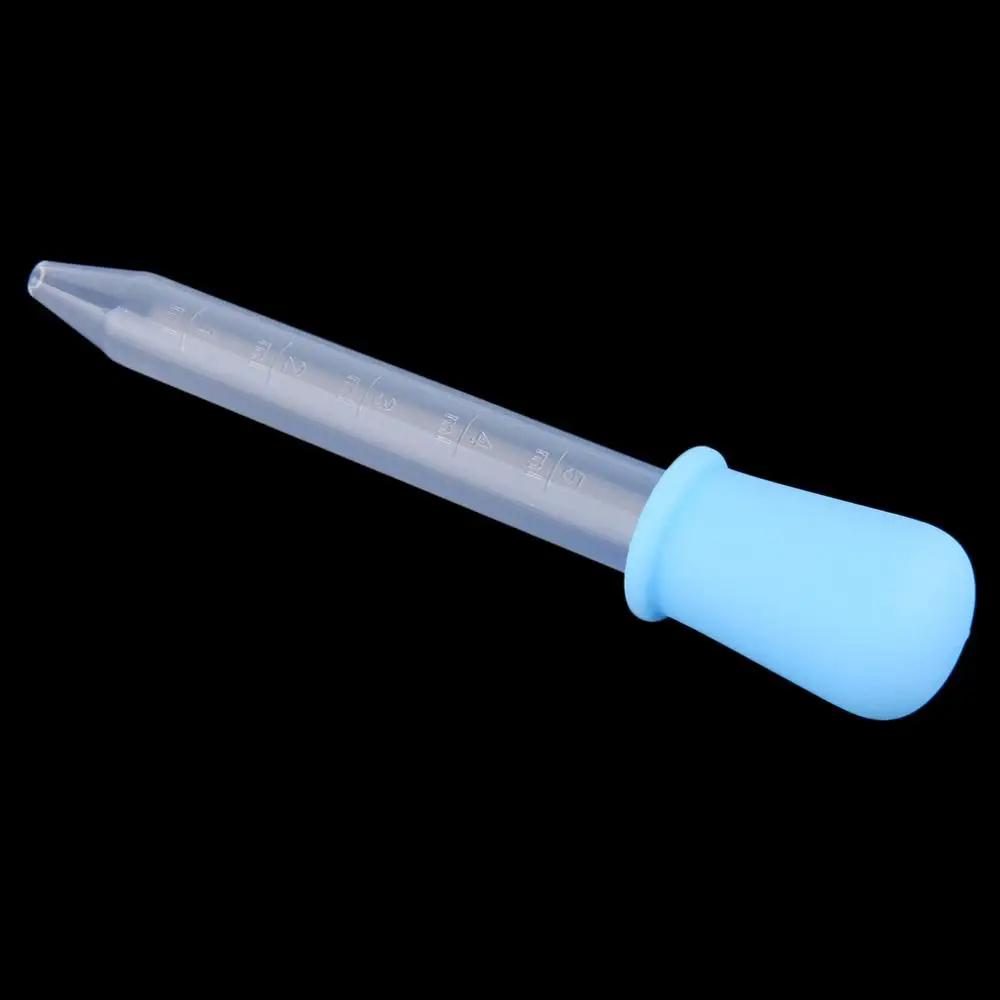 5ML Clear Silicone Plastic Baby Medicine Dropper Spoon Pipette Liquid Food Burette 2 Colors | Мать и ребенок