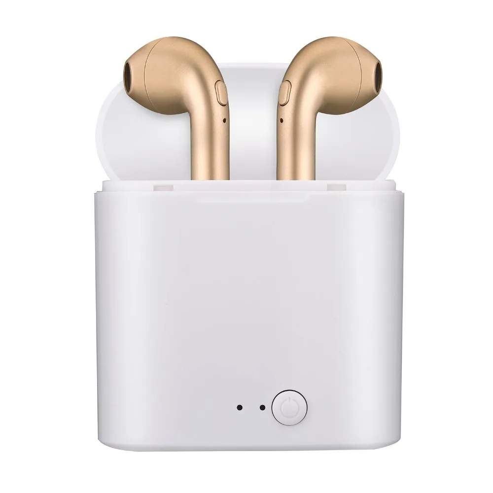 2019New i7s СПЦ Bluetooth наушники Беспроводной гарнитуры стерео вкладыши с загрузочной