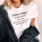 Футболка с графическим рисунком шоколада, Забавные топы с рисунком шоколада, футболка с надписью Noun, летняя женская футболка в стиле Харадзюку Tumblr